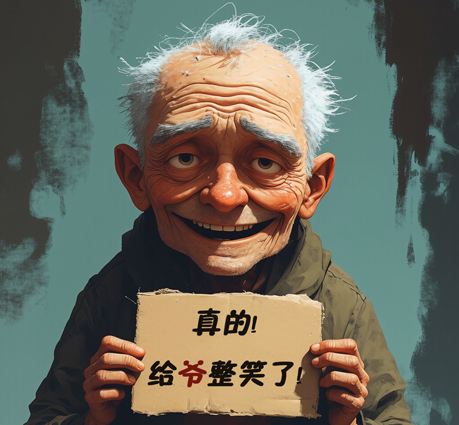 给爷整笑了